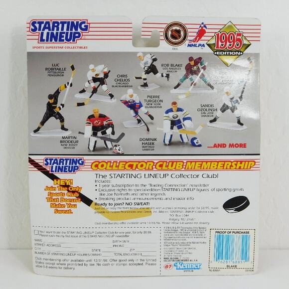 Kenner 1995 Starting Lineup NHL Los Angeles Kings Rob Blake Action Figure - Picture 2 of 7